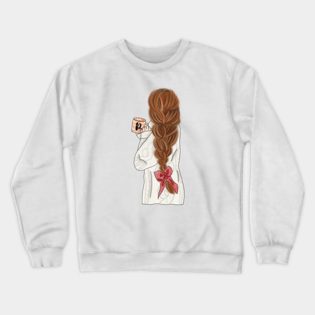 Holiday Girl 6 Crewneck Sweatshirt by piscoletters